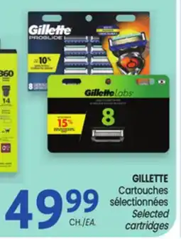 Uniprix GILLETTE Cartouches sélectionnées/ Selected cartridges offer