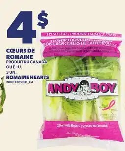 Provigo CŒURS DE ROMAINE | ROMAINE HEARTS, 3 UN offer