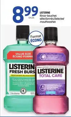 Uniprix LISTERINE Rince-bouches sélectionnés/Selected mouthwashes offer