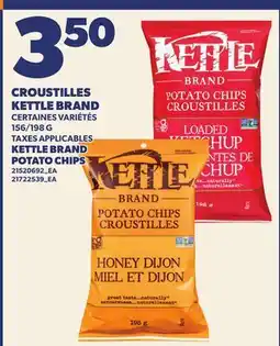 Provigo CROUSTILLES KETTLE BRAND | KETTLE BRAND POTATO CHIPS, 156/198 G offer