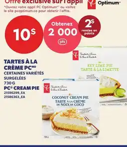 Provigo TARTES À LA CRÈME P | PC CREAM PIE offer
