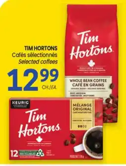 Uniprix TIM HORTONS Cafés sélectionnés offer
