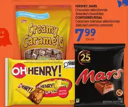 Uniprix HERSHEY, MARS Chocolats sélectionnés, CONFISERIES REGAL Caramels crémeux sélectionnés offer