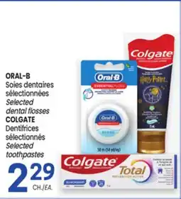 Uniprix ORAL-B Soies dentaires sélectionnées, COLGATE Dentifrices sélectionnés offer