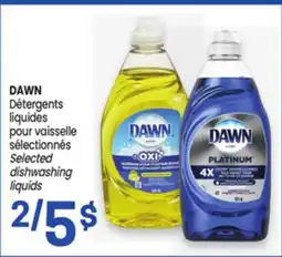 Uniprix DAWN Détergents liquides pour vaisselle sélectionnés/ Selected dishwashing liquids offer