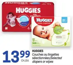 Uniprix HUGGIES Couches ou lingettes sélectionnées/Selected diapers or wipes offer