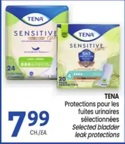 Uniprix TENA Protections pour les fuites urinaires sélectionnées/ Selected bladder leak protections offer