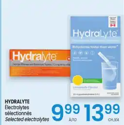 Uniprix HYDRALYTE Électrolytes sélectionnés/ Selected electrolytes offer