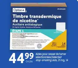 Uniprix Option+ Aides pour cesser de fumer sélectionnées/Selected stop-smoking aids offer