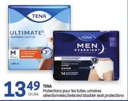 Uniprix TENA Protections pour les fuites urinaires sélectionnées/Selected bladder leak protections offer