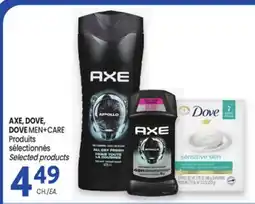 Uniprix AXE, DOVE, DOVE MEN+CARE Produits sélectionnés Selected products offer