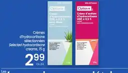 Uniprix Crèmes d'hydrocortisone sélectionnées/ Selected hydrocortisone creams offer