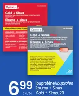 Uniprix Ibuprofène/Ibuprofen Rhume + Sinus Cold + Sinus, 20 offer