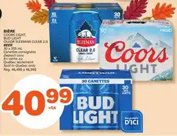 Marches Tradition COORS LIGHT, BUD LIGHT OR SLEEMAN CLEAR 2.0 BEER offer