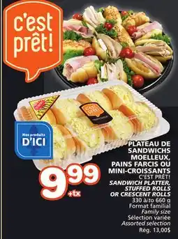 Marches Tradition C'EST PRÊT! SANDWICH PLATTER, STUFFED ROLLS OR CRESCENT ROLLS offer