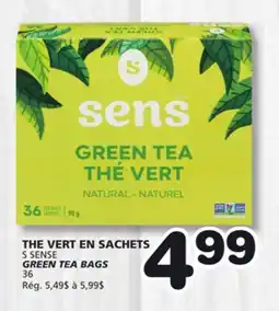 Marches Tradition S SENSE GREEN TEA BAGS offer