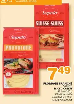 Marches Tradition SAPUTO SLICED CHEESE offer