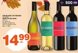 Marches Tradition RICARDO WINE OR RED WINE offer