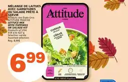 Marches Tradition ATTITUDE FRAÎCHE LETTUCE MIX WITH TOPPINGS OR SALADE KIT offer