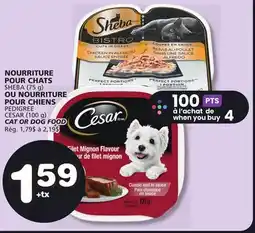 Marches Tradition SHEBA (75 g) CAT OR PEDIGREE CESAR (100 g) DOG FOOD offer