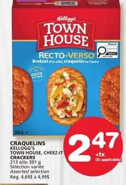 Marches Tradition KELLOGG'S TOWN HOUSE, CHEEZ-IT CRACKERS offer
