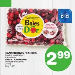 Marches Tradition FRESH CRANBERRIES offer