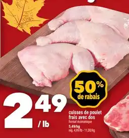 Marche Ami cuisses de poulet frais avec dos format économique offer