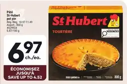 Giant Tiger St-Hubert pot pie offer