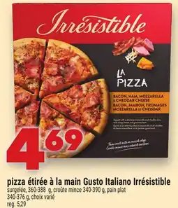 Marche Ami pizza étirée à la main Gusto Italiano Irrésistible offer