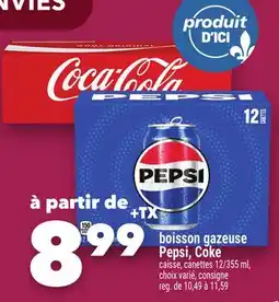 Marche Ami boisson gazeuse Pepsi, Coke offer
