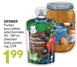 Brunet GERBER Purées pour bébés sélectionnées offer