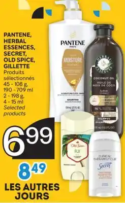 Brunet PANTENE, HERBAL ESSENCES, SECRET, OLD SPICE, GILLETTE offer