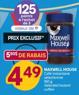 Brunet MAXWELL HOUSE Café instantané sélectionné offer