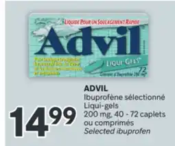 Brunet ADVIL Ibuprofène sélectionné Liqui-gels offer