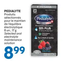 Brunet PEDIALYTE Produits sélectionnés pour le maintien de l'équilibre électrolytique offer