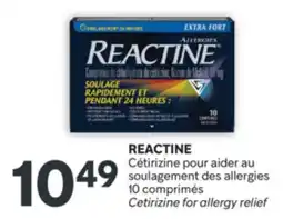 Brunet REACTINE Cétirizine pour aider au soulagement des allergies offer
