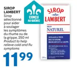 Brunet SIROP LAMBERT Sirop sélectionné pour aider à soulager les symptômes du rhume ou de la grippe offer