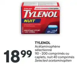 Brunet TYLENOL Acétaminophène sélectionné offer