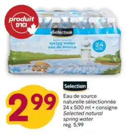 Brunet Selection Eau de source naturelle sélectionnée offer