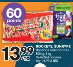 Brunet ROCKETS, SUNRYPE Bonbons sélectionnés offer