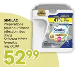 Brunet SIMILAC Préparations pour nourrissons sélectionnées offer