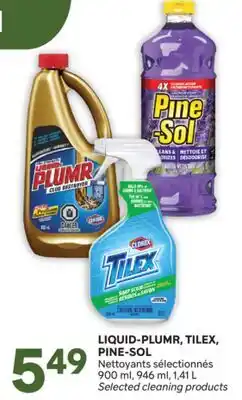Brunet LIQUID-PLUMR, TILEX, PINE-SOL Nettoyants sélectionnés offer