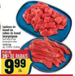 Marché Adonis beef strips or beef bourguignon cubes offer
