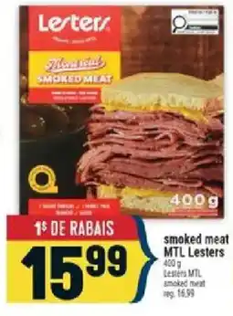 Marché Adonis Lesters smoked meat offer