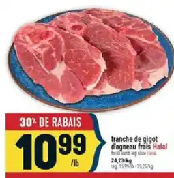 Marché Adonis tranche de gigot d'agneau frais offer