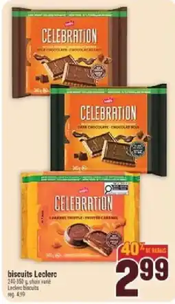 Marché Adonis Leclerc celebration biscuits offer