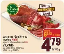 Marché Adonis Adonis basturma régulière ou inodore Halal offer