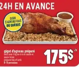 Marché Adonis Gigot d'agneau préparé offer