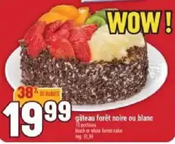 Marché Adonis gateau forêt noire ou blanc offer