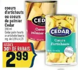 Marché Adonis Cedar coeurs d'artichauts ou coeurs de palmier offer